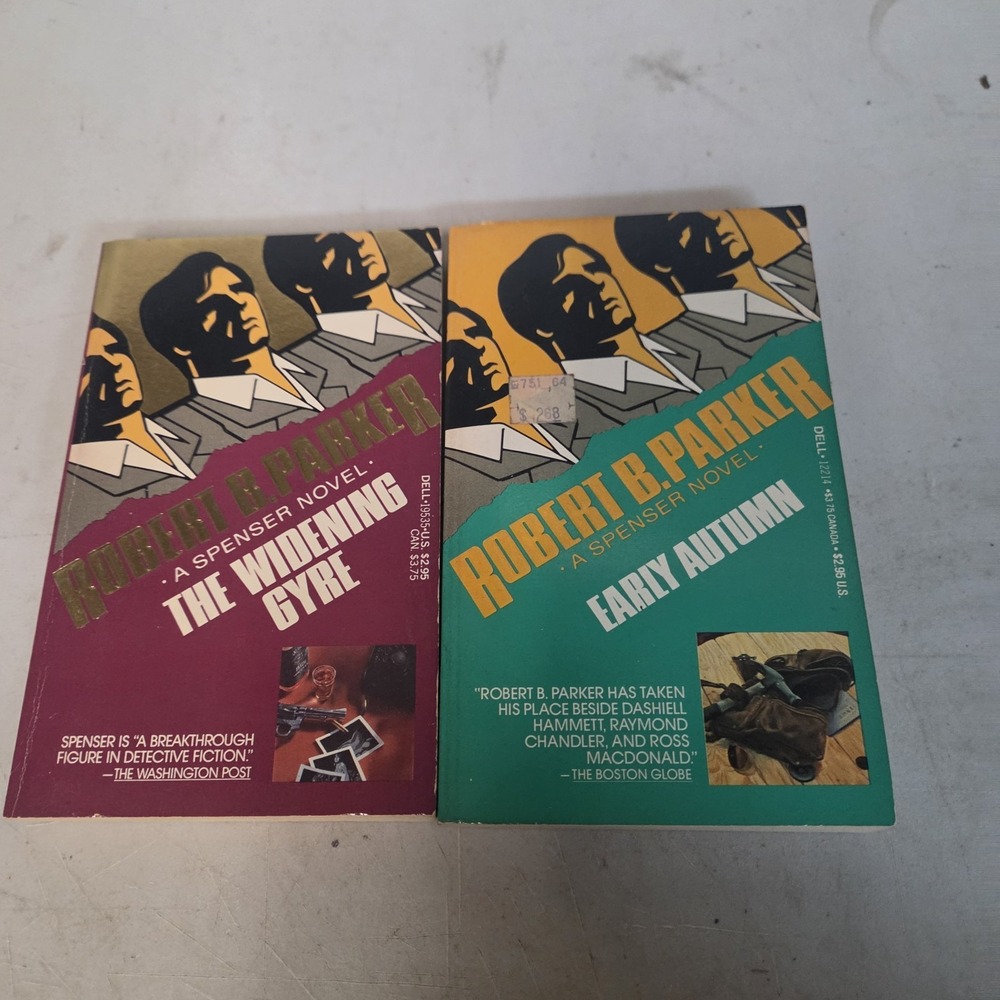 Robert B Parker Spenser Mystery Novels Lot 2 Early Autumn The Widening Gyre Vtg